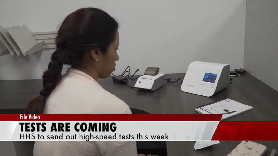 HHS sending states rapid high speed tests
