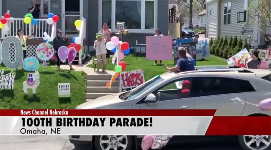 Omaha Woman Celebrates 100th Birthday With Parade