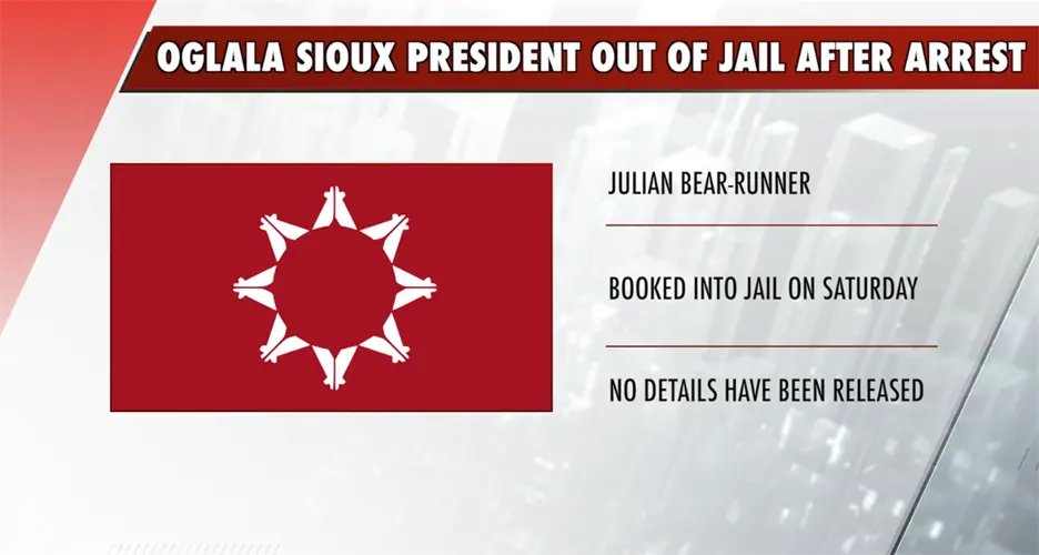 Oglala Sioux President Out of Jail After Weekend Arrest