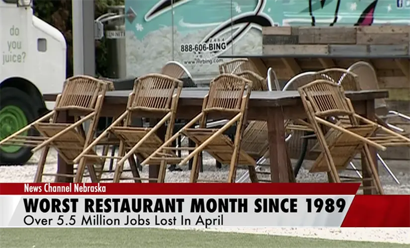 April, worst month in 31 years for restaurants