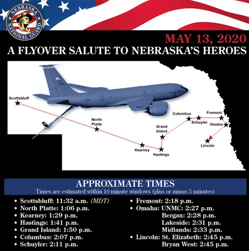 Air National Guard Plans to Salute Nebraska Heroes With Flyover