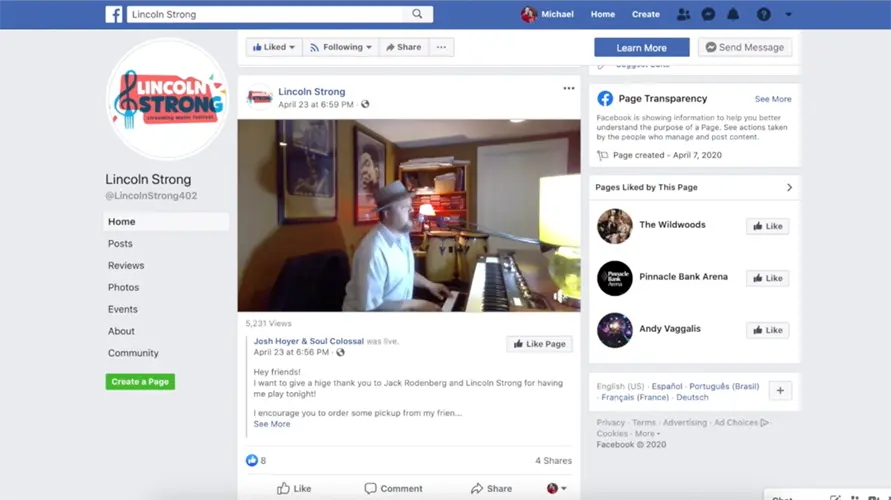 Lincoln Strong puts spotlight on musicians during pandemic