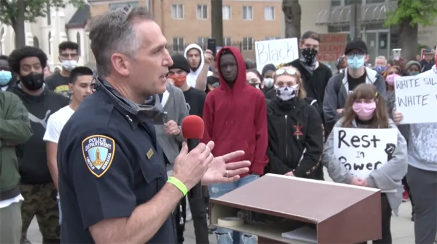 RAW VIDEO: Lincoln Police Chief speaks to protestors on Saturday