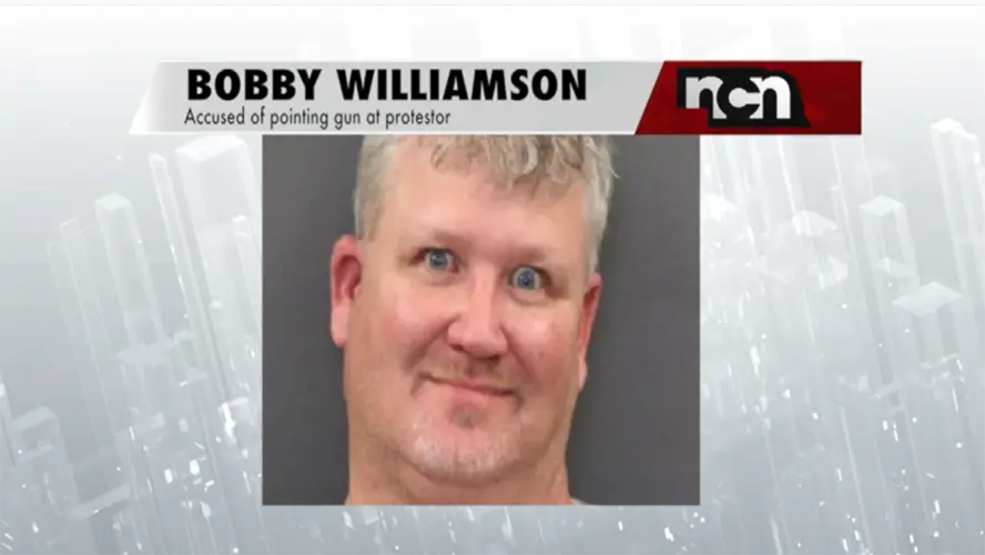 Alda Man arrested for brandishing gun toward protestor