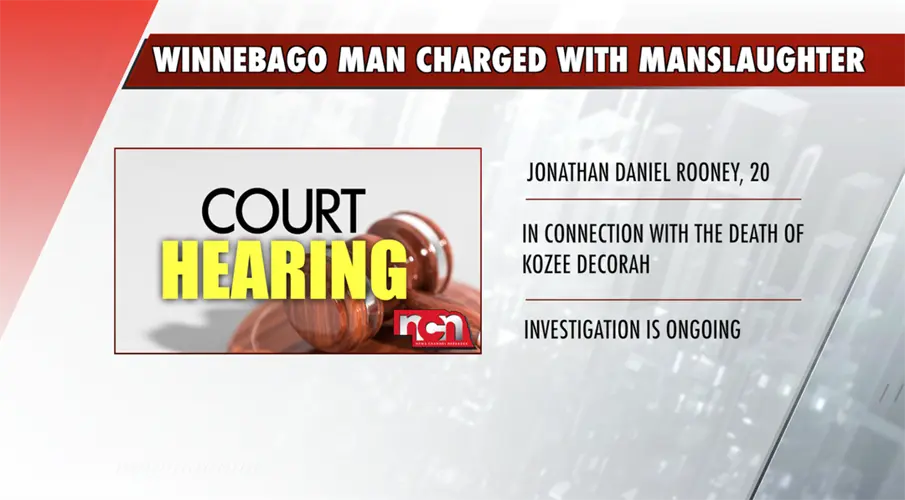 Winnebago Man Charged with Manslaughter