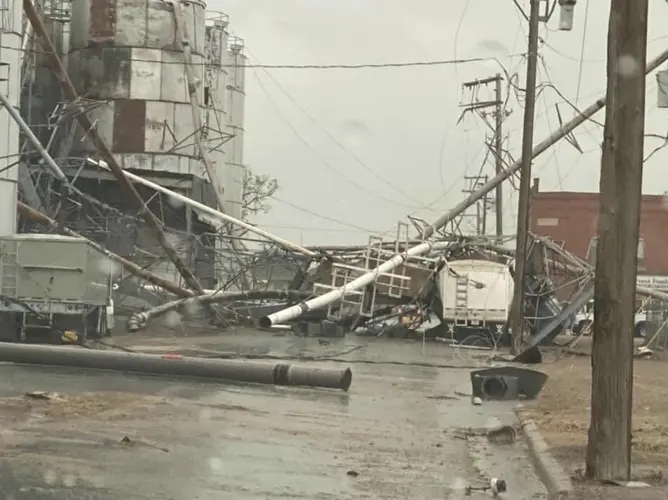 PHOTOS: Storms Damage Buildings, Tip Over Truck in Northeast Colorado