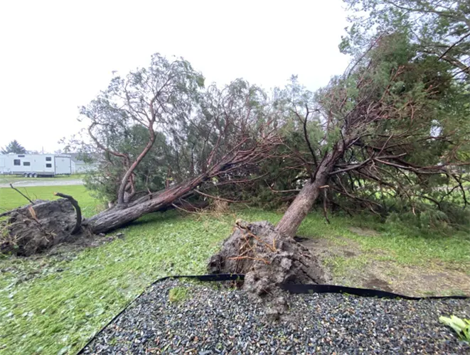Photos show extent of damage in Lisco, Nebraska from Monday's storms