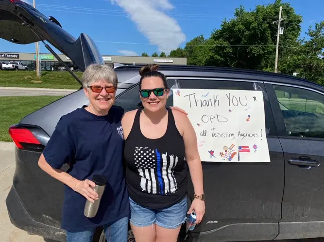 Nebraska City First Responder Brings Smiles To Omaha Police