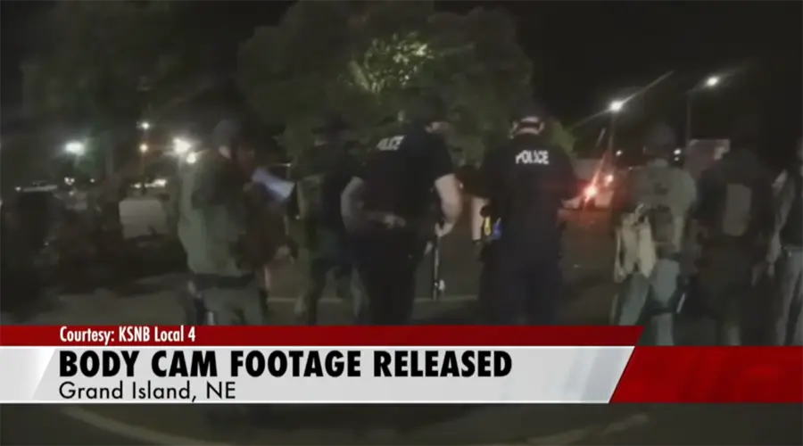 Police body cam footage released from night of protests