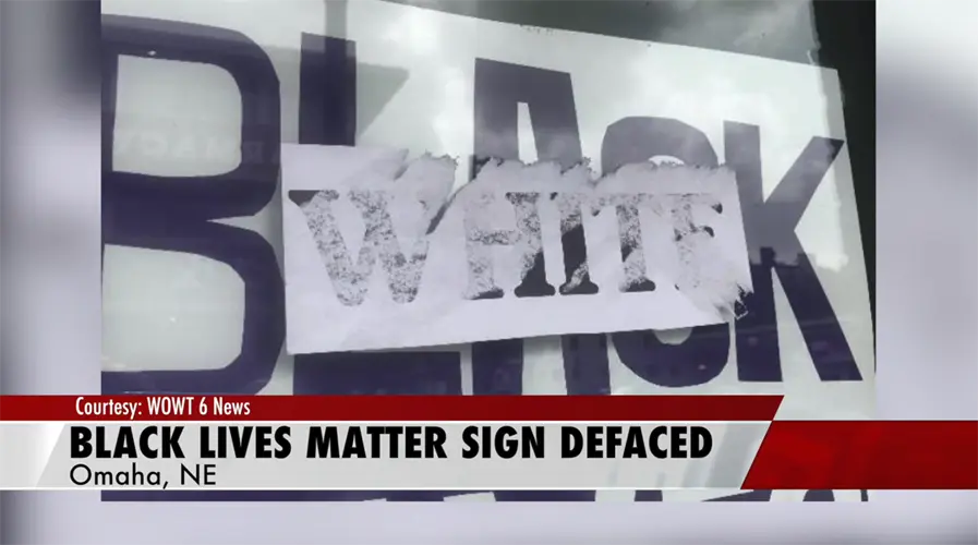 Dundee shops have Black Lives Matter signs defaced