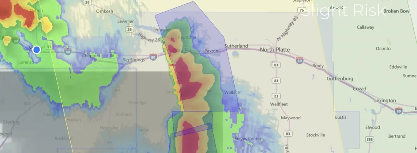 Keith and Lincoln Counties included in Severe Thunderstorm Warning