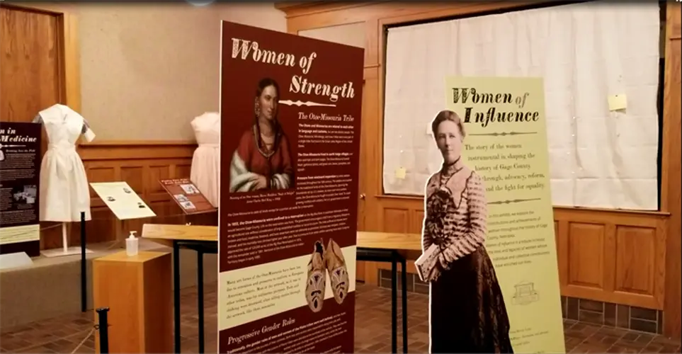 "Women of Influence", an Exhibit at the Gage County Historical Museum