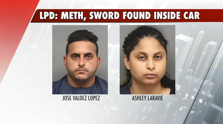 LPD: Meth, sword found inside car during stop