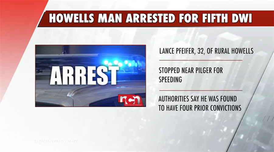 Rural Howells Man Facing Fifth DWI Charge