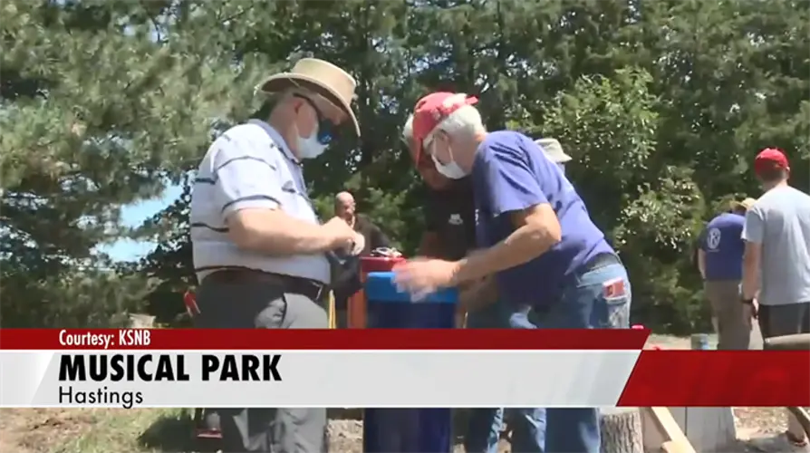Hastings Kiwanis installing musical playgrounds at elementary schools