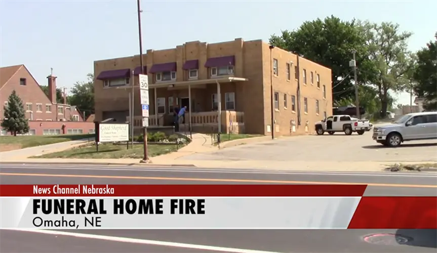 Fire damages Omaha funeral home but doesn’t delay services