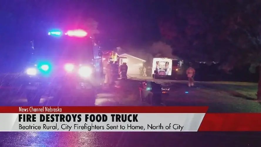Late Night Blaze Destroys Food Truck, North of Beatrice