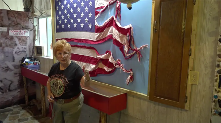 Nebraska Bigfoot Museum says torn, braided flag provides new evidence of Bigfoot