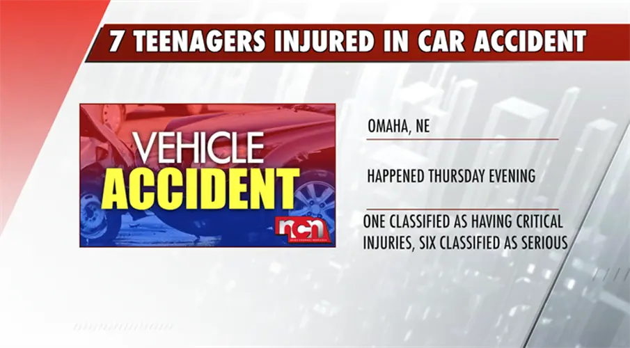 7 teenagers injured in accident in Omaha