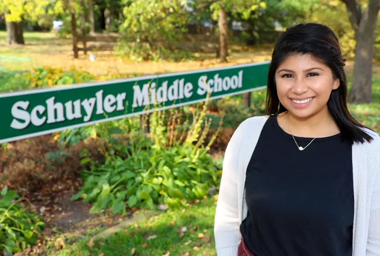Cruz aims to inspire students in her hometown