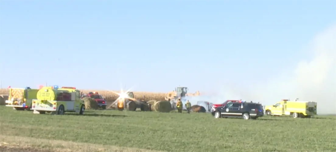 Colfax County corn fire fought by multiple fire departments