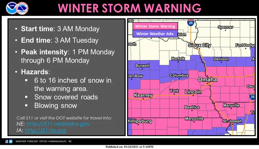 Heaviest snow of season, to hit southeast Nebraska