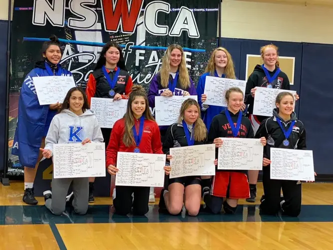 Ogallala's Maria Barnes wins girls state wrestling championship