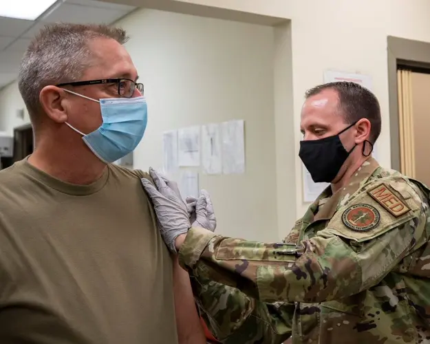 National Guard leaders visit West Central District Health Department