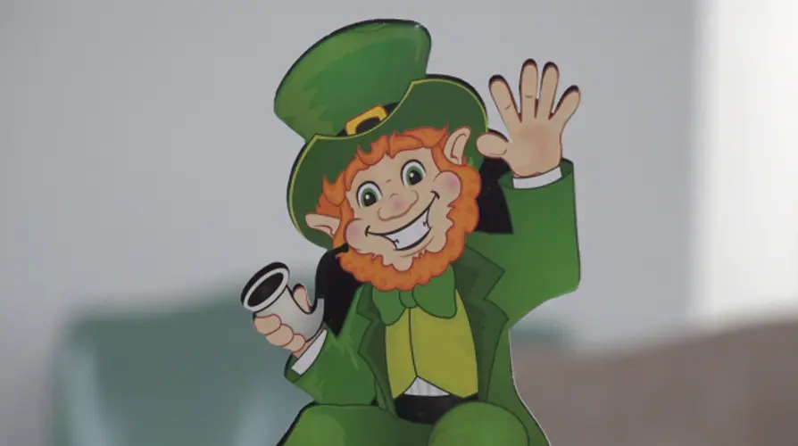 O'Neill gets ready to celebrate St. Patrick's Day