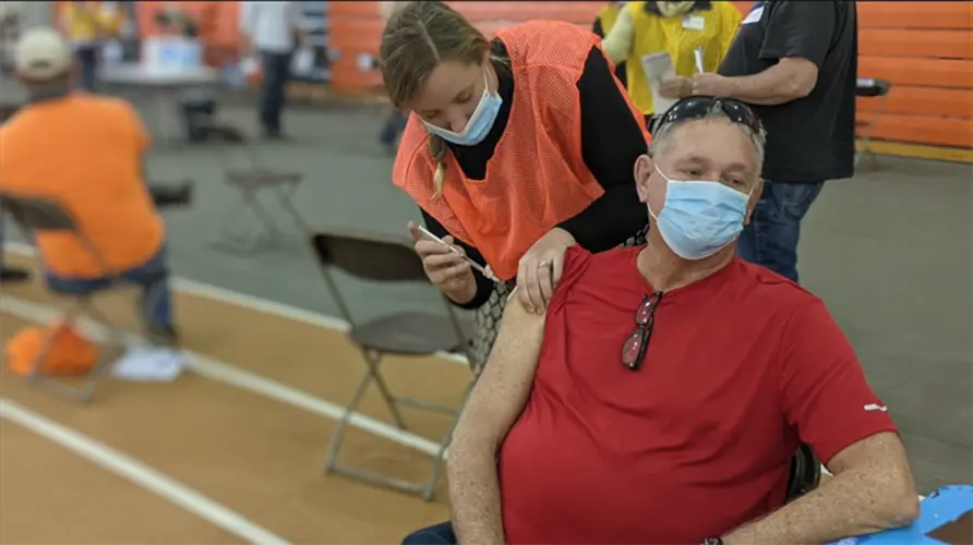 COVID Vaccination Clinics Held At CHI Health St. Mary's