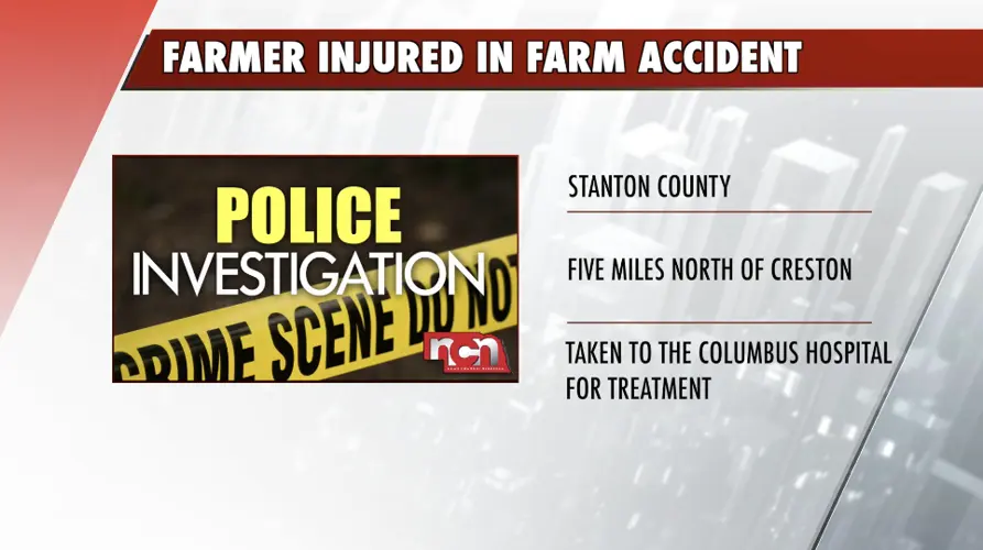 Man hospitalized after farm accident near Creston