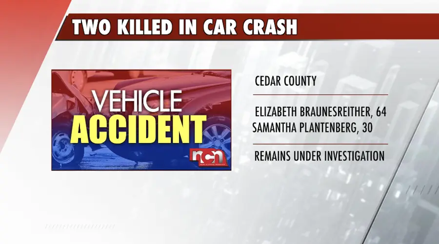Two Killed in Cedar County Car Accident