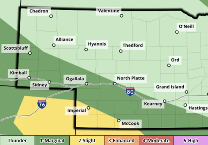 Severe weather chances Friday in Panhandle, northeast Colorado