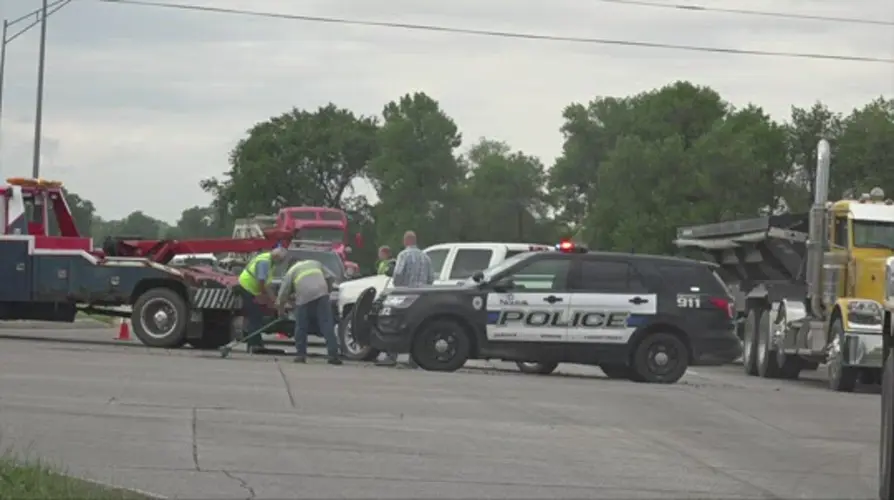 Car Accident at Channel Road Intersection