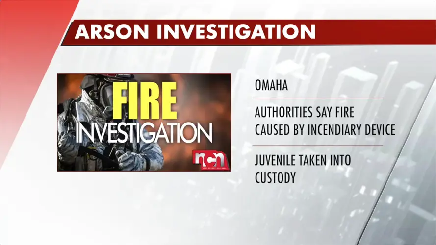 Juvenile taken into custody after fire