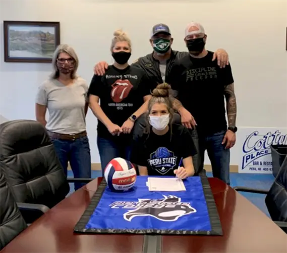 Kadence Lieser Signs with Peru State Volleyball