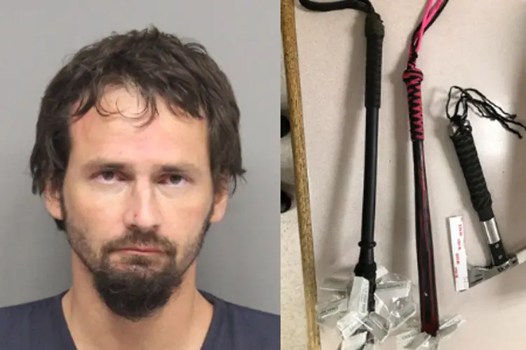 Meth, medieval weapons found during arrest of Arizona man in Lincoln