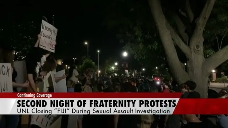 Protests continue at UNL, calling for permanent ban of fraternity