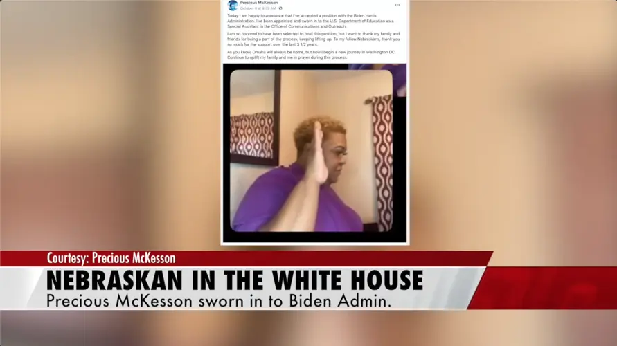 Omaha's Precious McKesson sworn in to Biden's administration