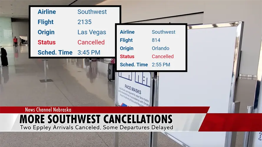 Some Eppley Southwest flights canceled, delayed