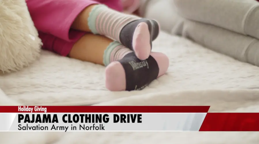 A new type of pajama party: collecting clothes for children