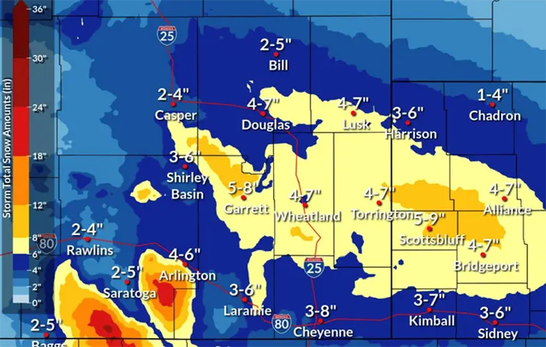 More snow, cold temps expected in western Nebraska this week