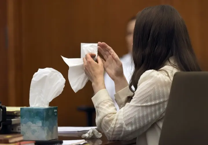 Lindsay Clancy sobs during murder trial as jurors view autopsy photos of her youngest child