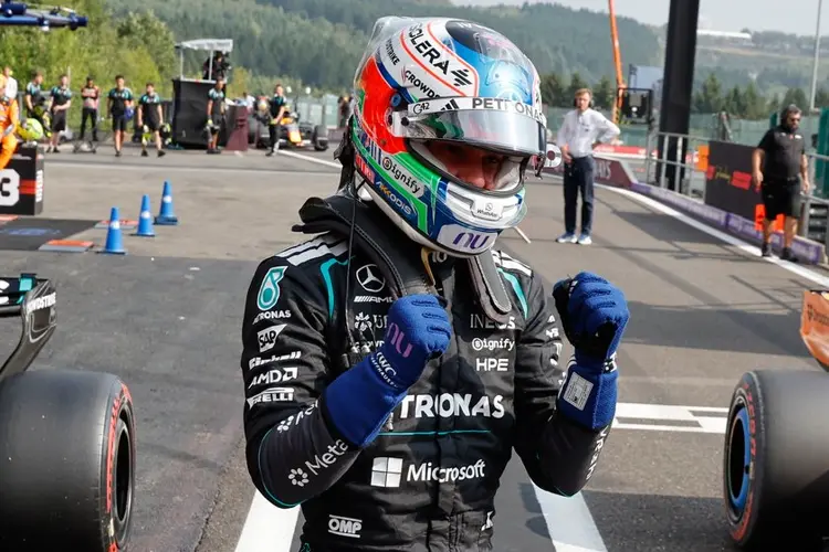 Mercedes driver Kimi Antonelli qualifies on pole for F1's Belgian Grand Prix