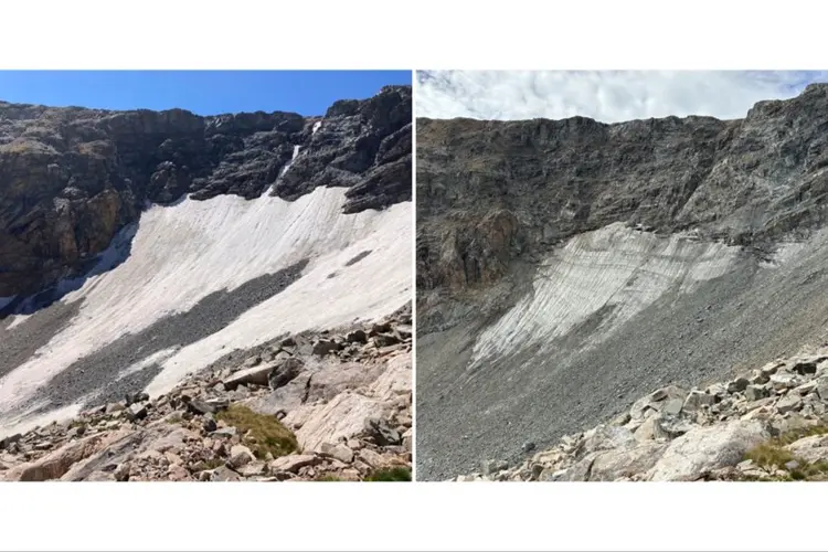 Colorado's glaciers thinned dramatically due to record low snow and heat in 2026