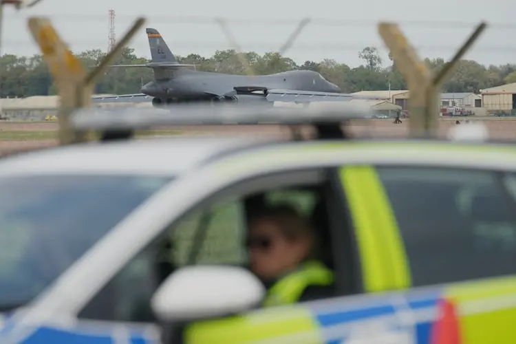 2 men charged with UK national security offenses over incident at US-run military base in England