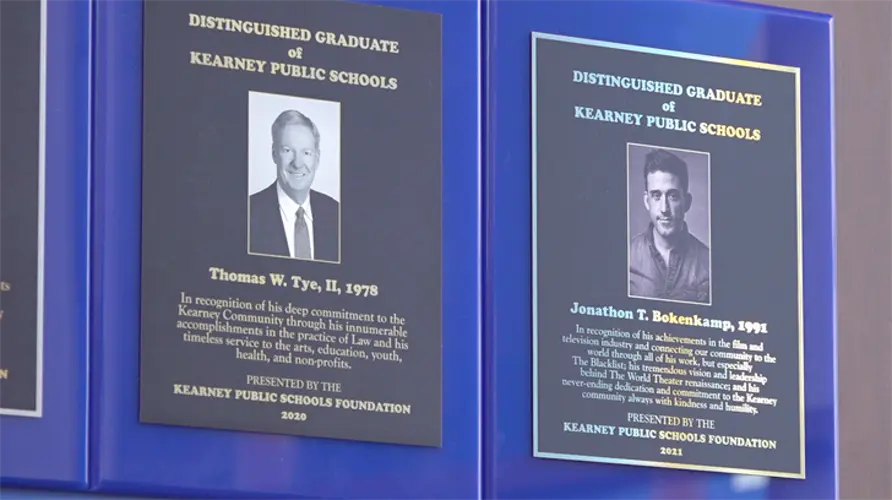Bokenkamp, Tye honored as Distinguished Kearney High Alumni