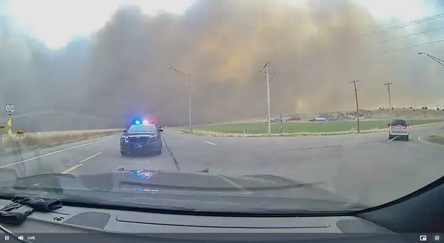 High winds fuel fires in southwest Nebraska