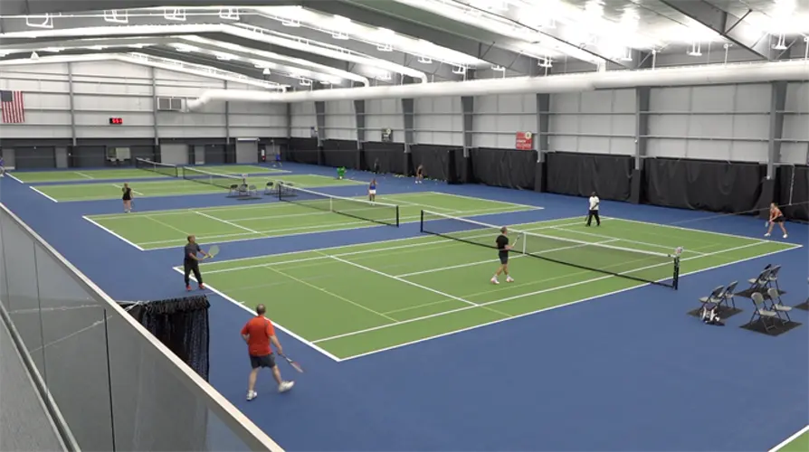 Kearney cuts ribbon on new Ernest Grundy Tennis Center