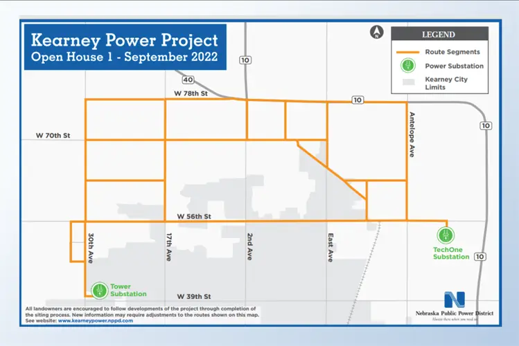 NPPD planning new transmission line in Kearney, seeking public input